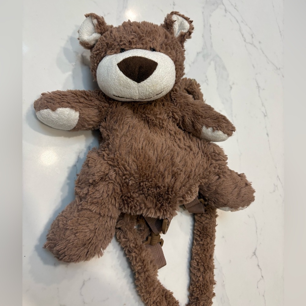 Fuzzy Bear Backpack with safety harness